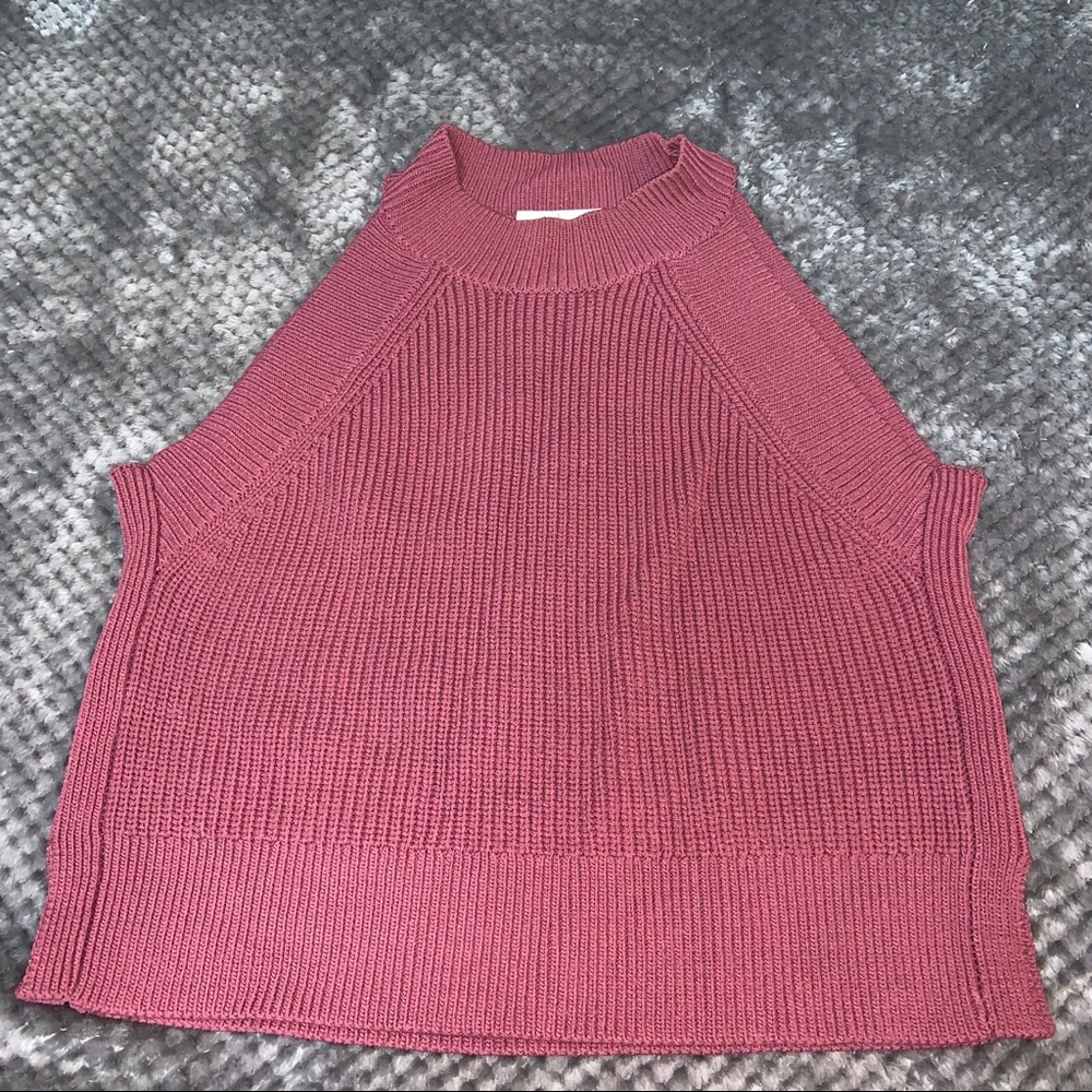 Aritzia Purpley Ribbed Tank Top Halter